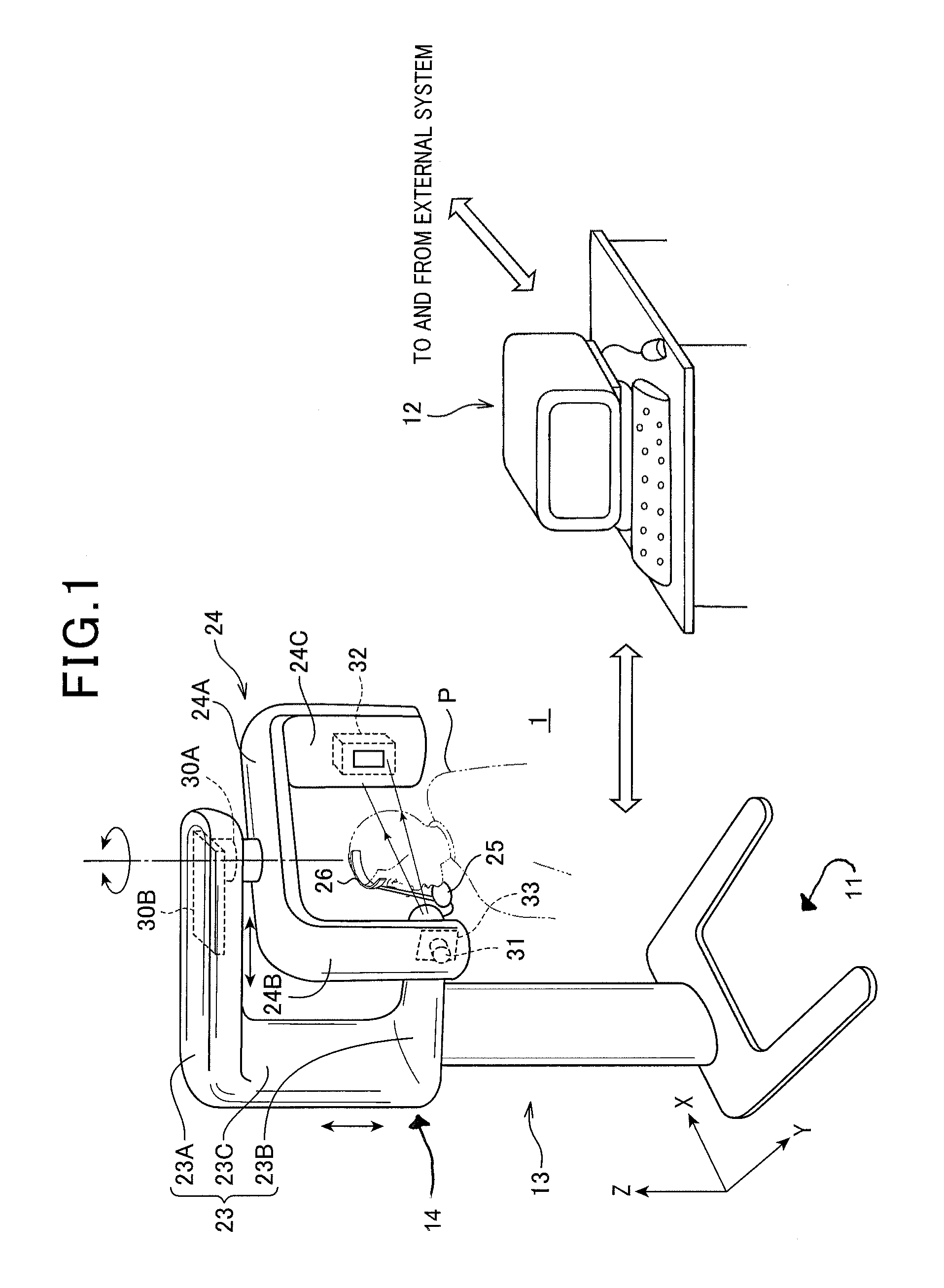 Radiation imaging apparatus and phantom used for the same