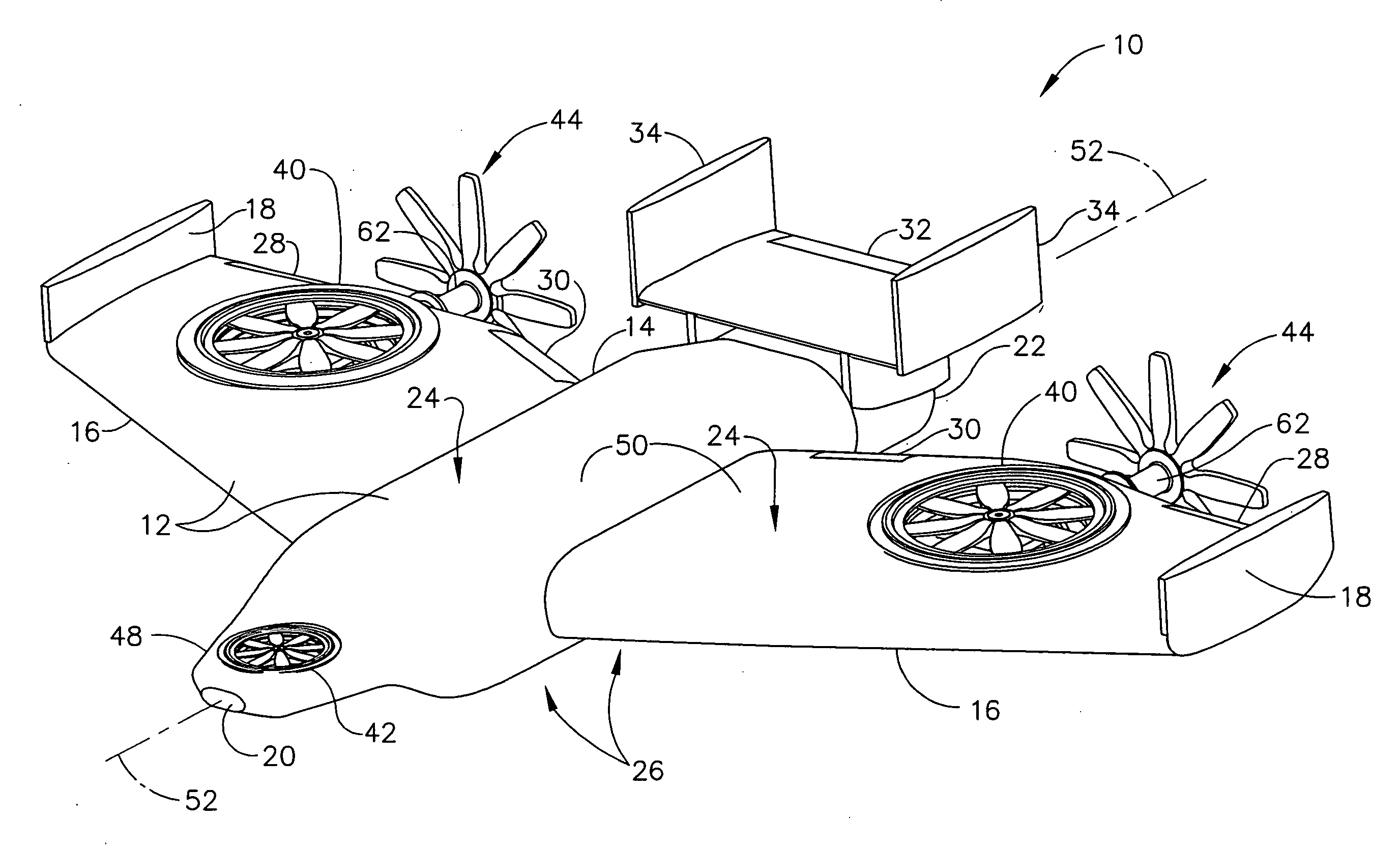 Aircraft capable of vertical and short take-off and landing