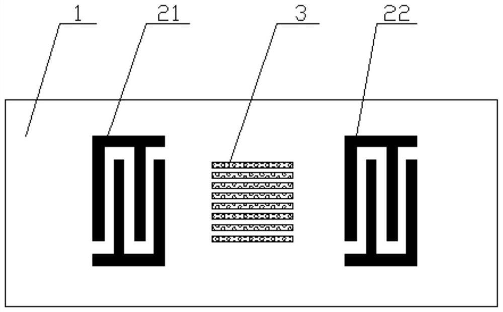 Humidity sensor and system based on surface acoustic waves