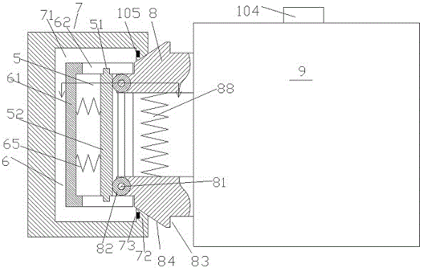 Power device fixing device used for electrical cabinet