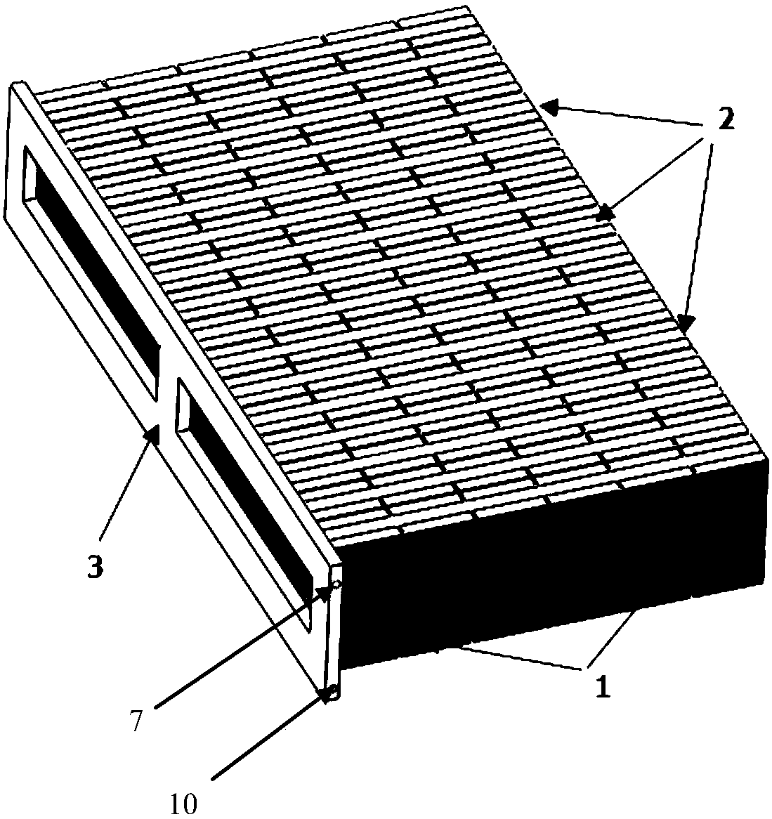 Liquid cooling heat management device for power battery pack of vehicle