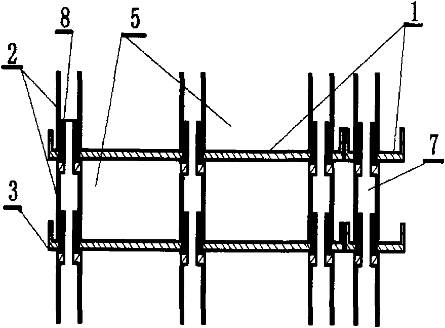 Construction method of combined greening body