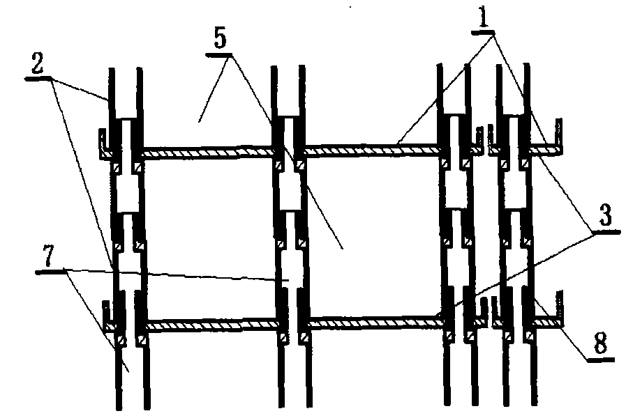 Construction method of combined greening body