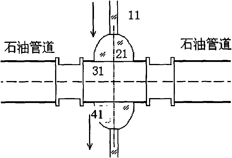 Transmission spectra based method and device for detecting oil product interfaces in oil pipelines