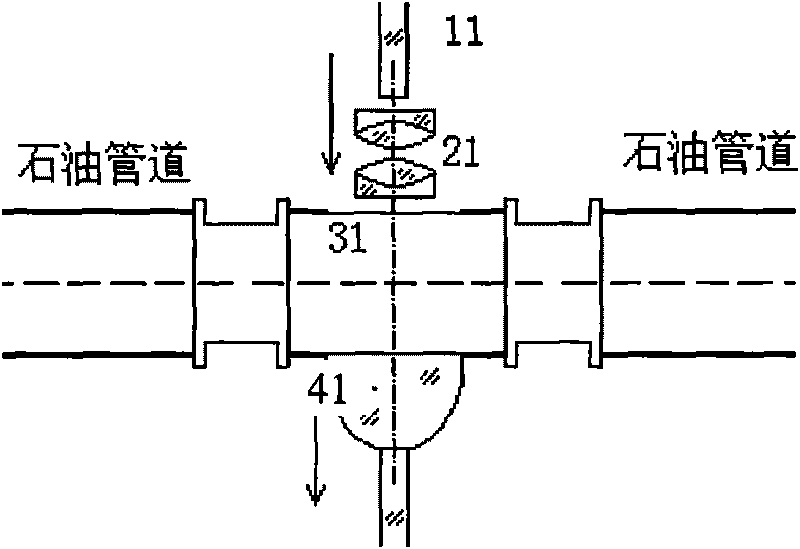 Transmission spectra based method and device for detecting oil product interfaces in oil pipelines