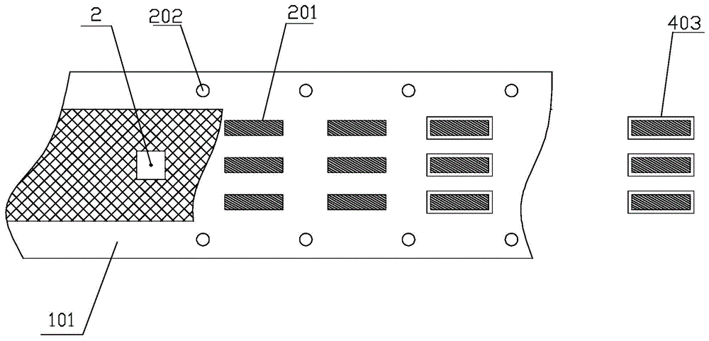 Inward-shrinking glue reinforcing sheet production device