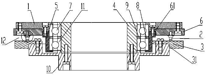 Conductive slip ring for lightning protection