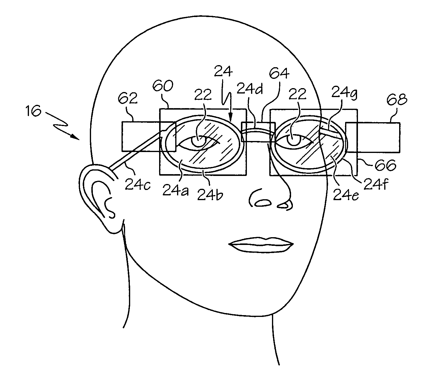 Eyeglass detection method