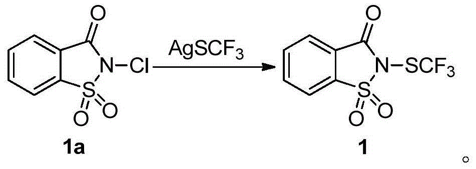 Trifluoromethylthio reagent as well as synthetic method and application thereof