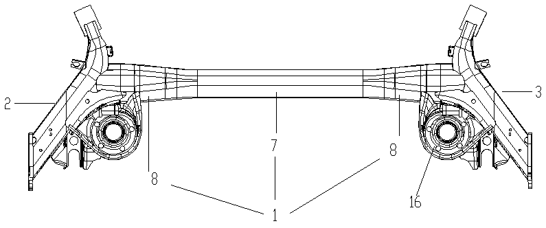 Manufacturing method for main beam capable of improving overall NVH capacity of automobile