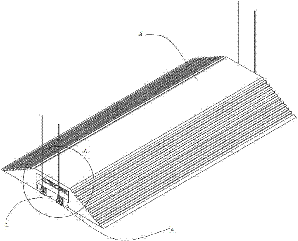 Chassis lifting device based on four-column lifter