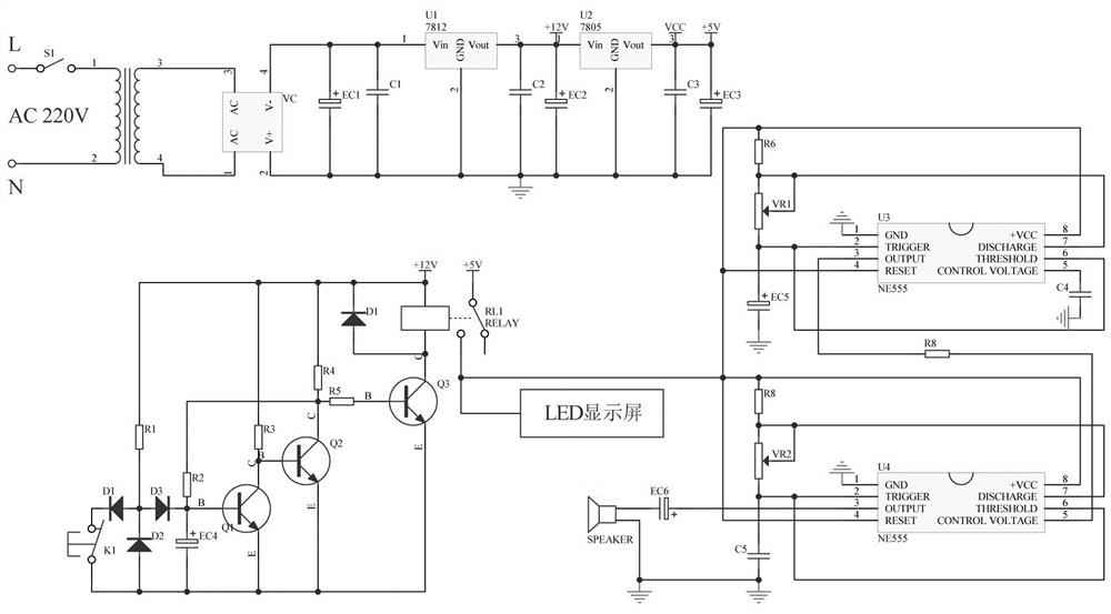 A radiotherapy system alarm circuit