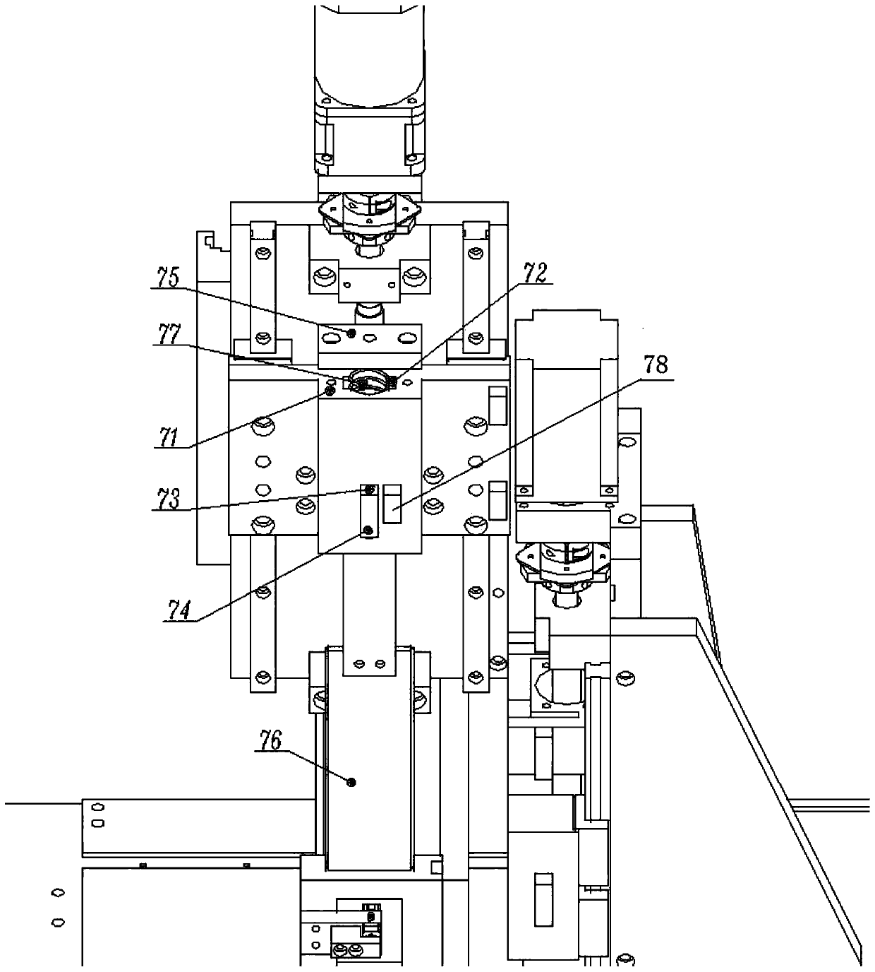 Fully automatic environment-friendly non-porous paint brush processing device