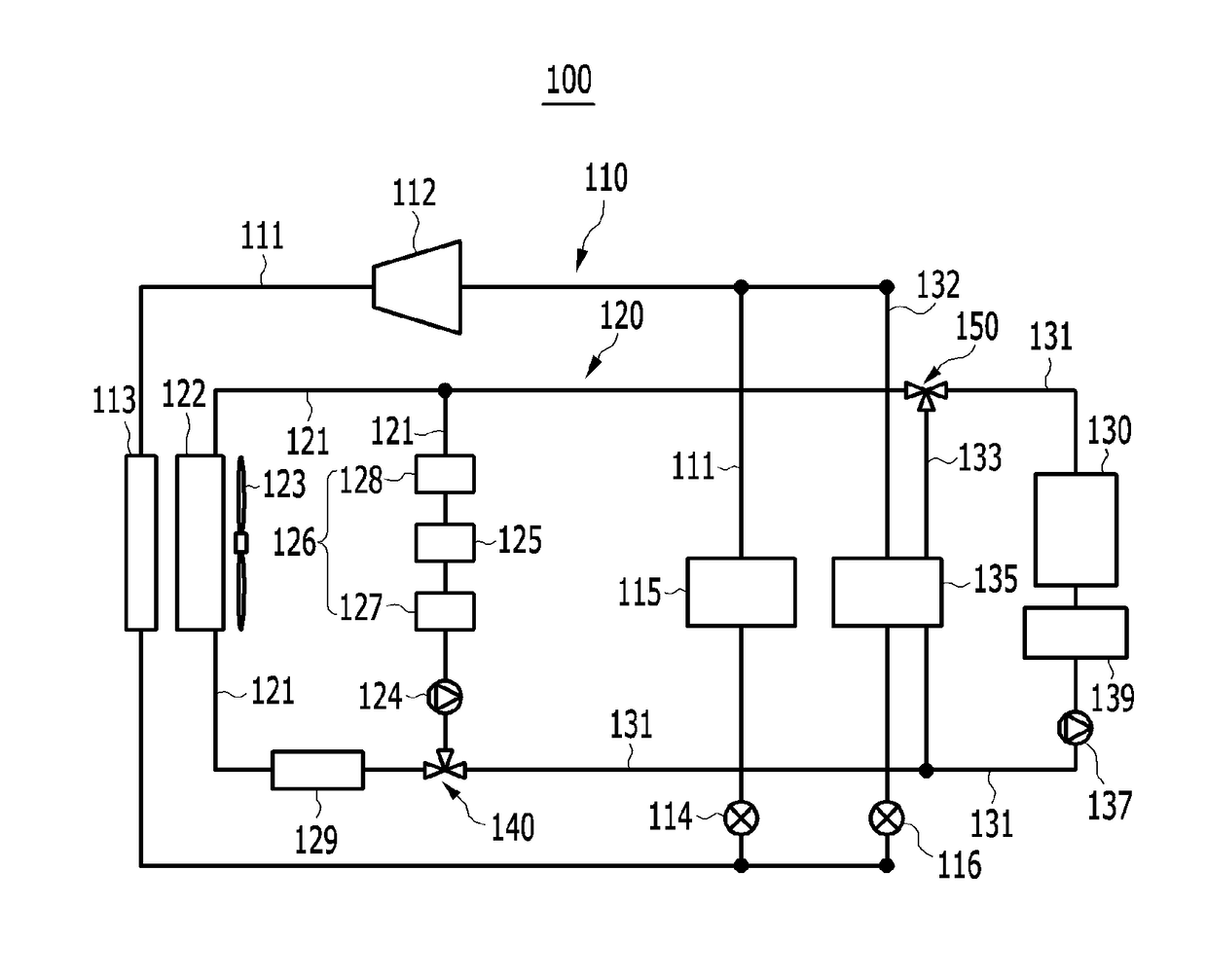 Battery cooling system for a vehicle