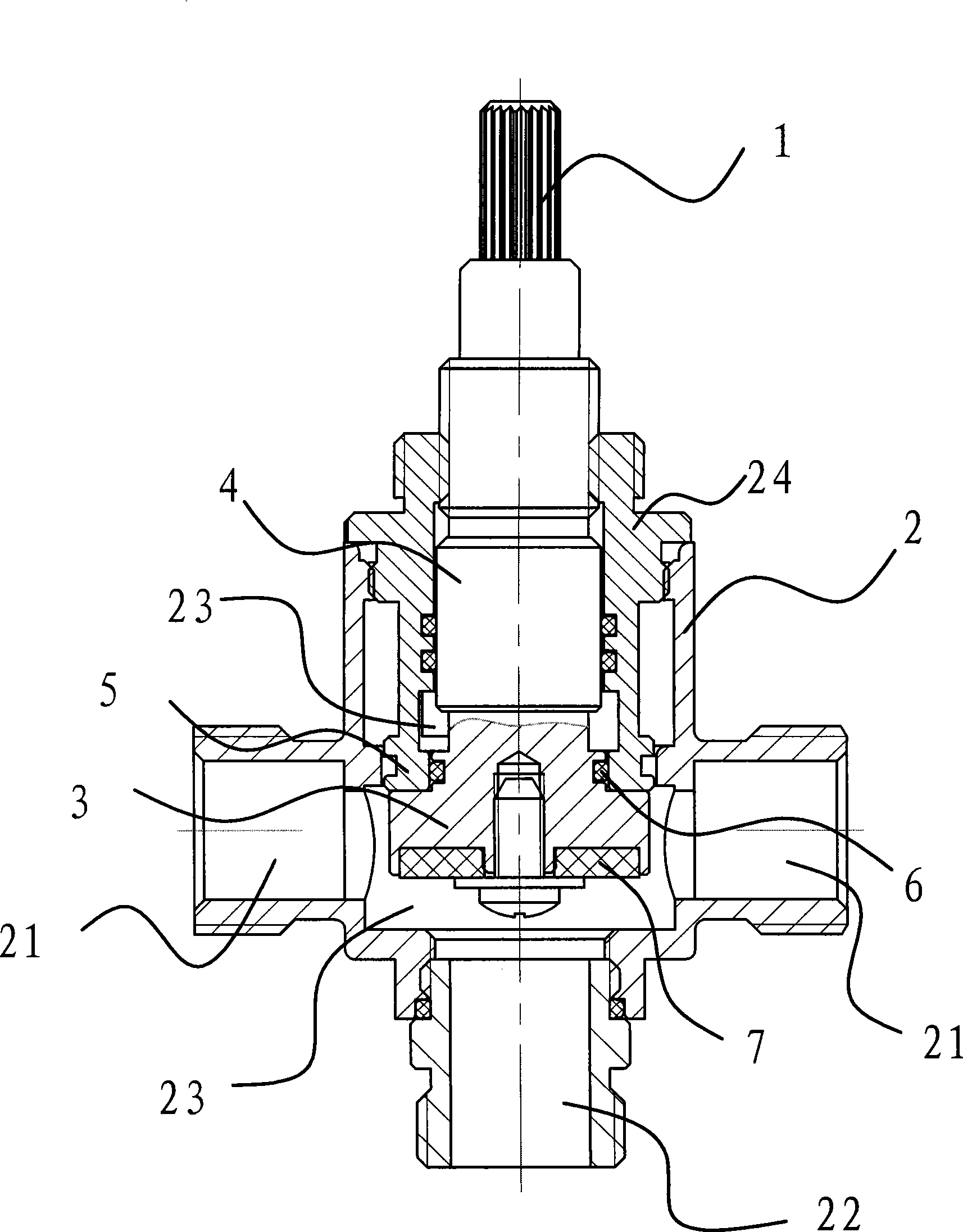 Water segregator of water tap