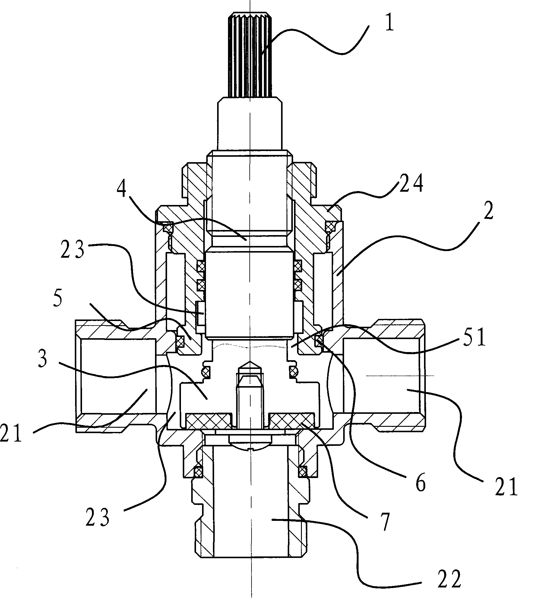 Water segregator of water tap