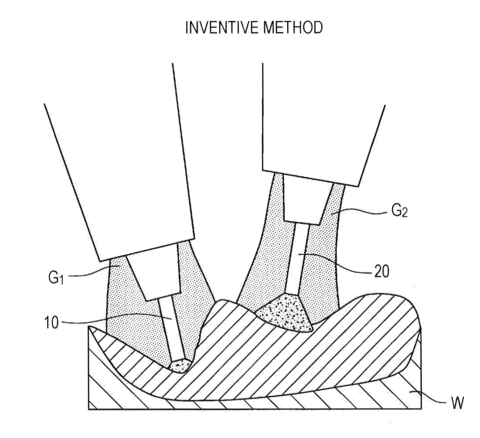 Tandem gas-shielded arc welding method