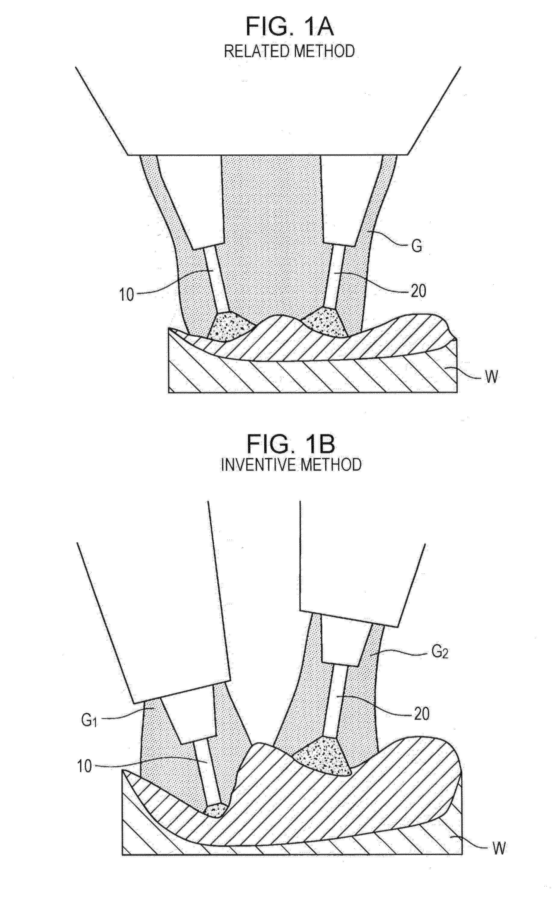 Tandem gas-shielded arc welding method