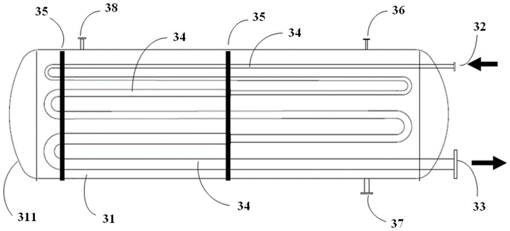 Apparatus for preparing polyamide, pressure reducing method as well as production equipment and production method for polyamide