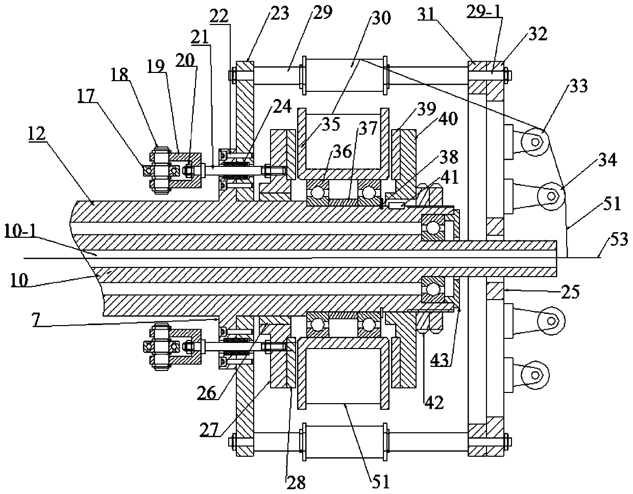 Constant-tension taping machine