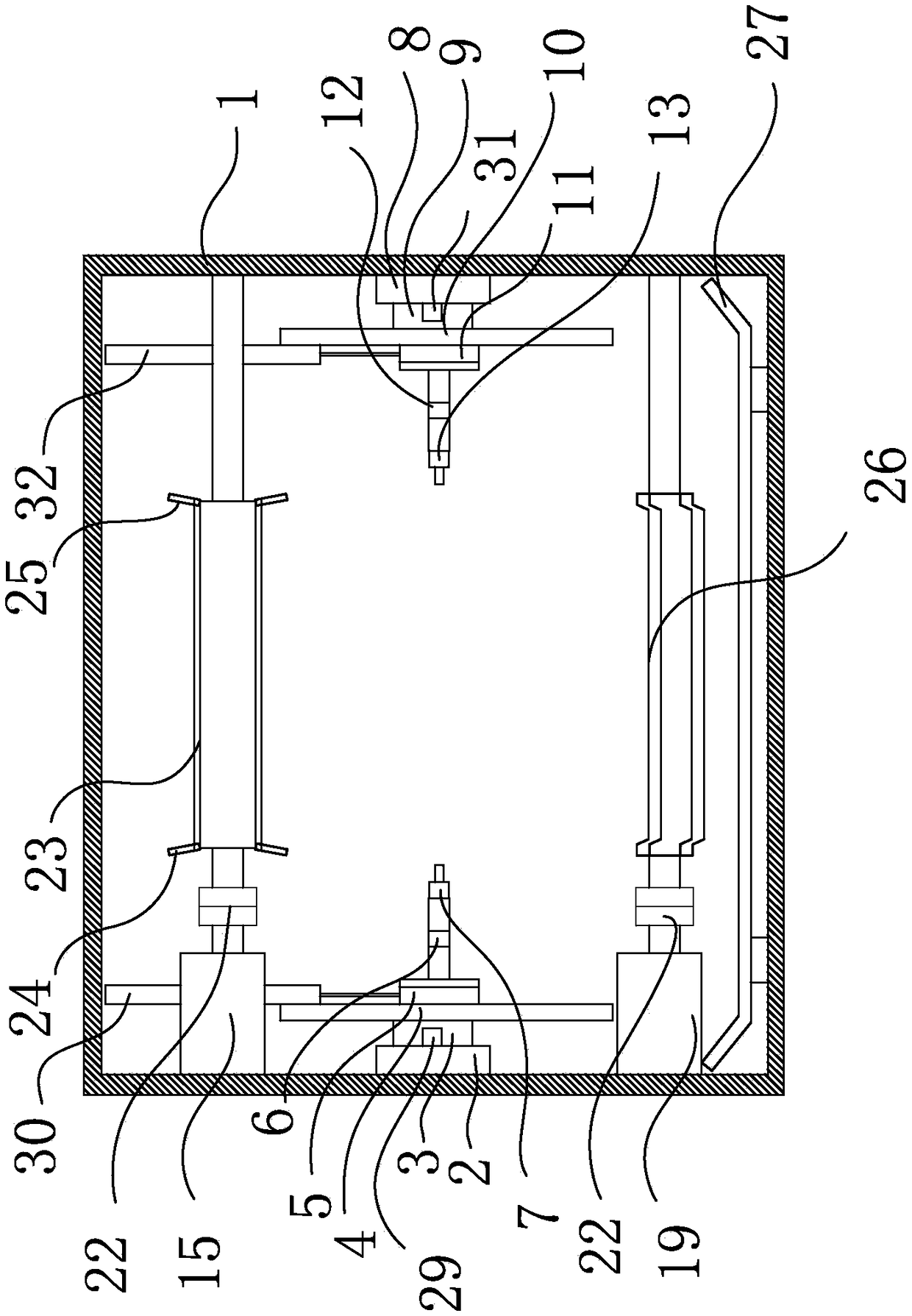 Spraying mechanism for chemical corrosion resisting aluminum profile