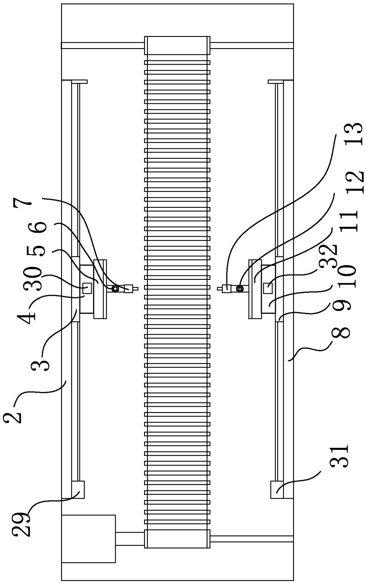 Spraying mechanism for chemical corrosion resisting aluminum profile