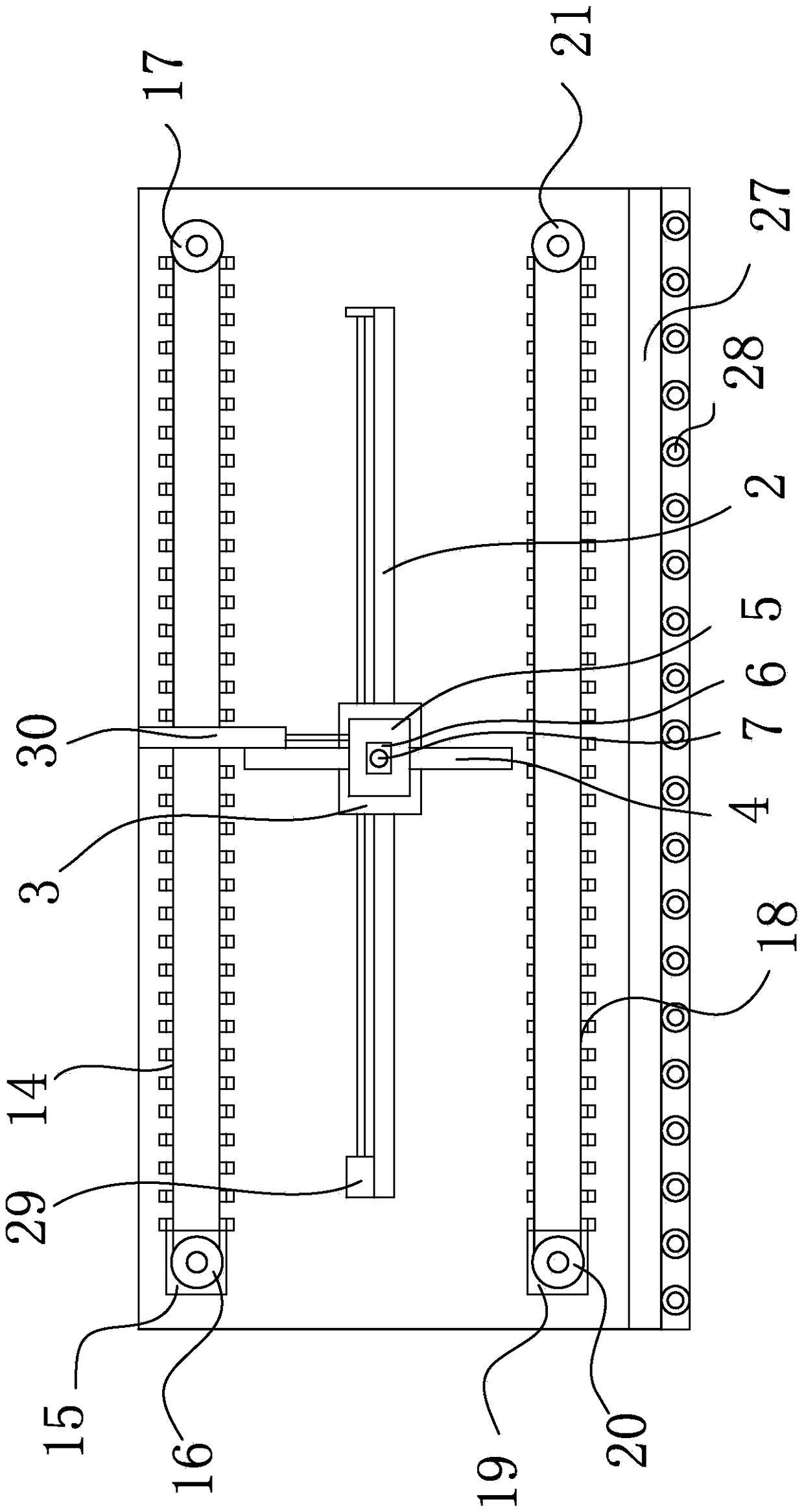 Spraying mechanism for chemical corrosion resisting aluminum profile