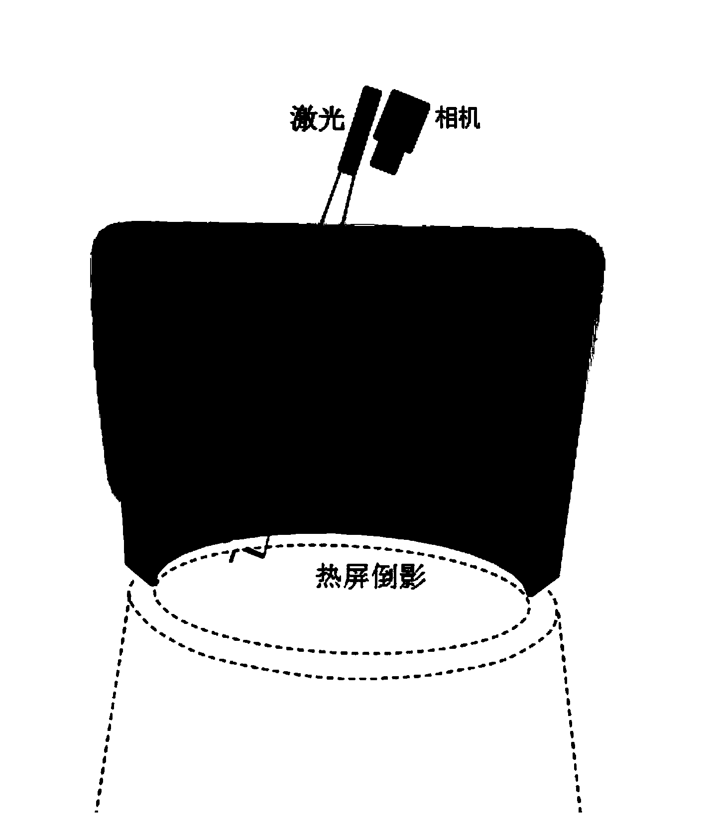 Method and device for detecting molten silicon liquid level of monocrystalline silicon crystal pulling furnace