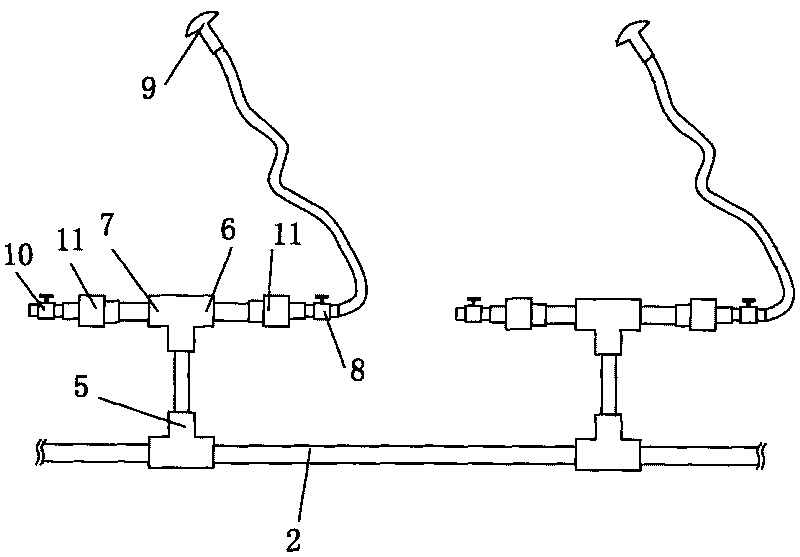 Irrigation system capable of performing both sprinkling irrigation and watering and method for manufacturing same