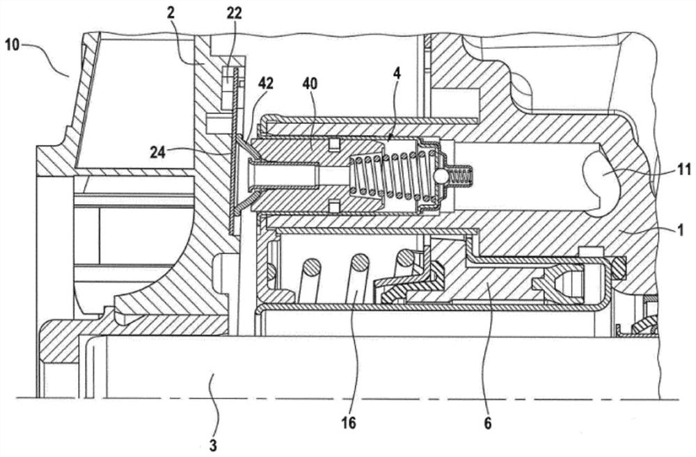 Controllable coolant pump with a filter disc, filter disc, and the production thereof