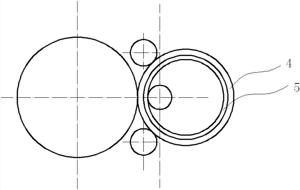 High temperature alloy-titanium alloy bimetallic ring piece rolling forming method