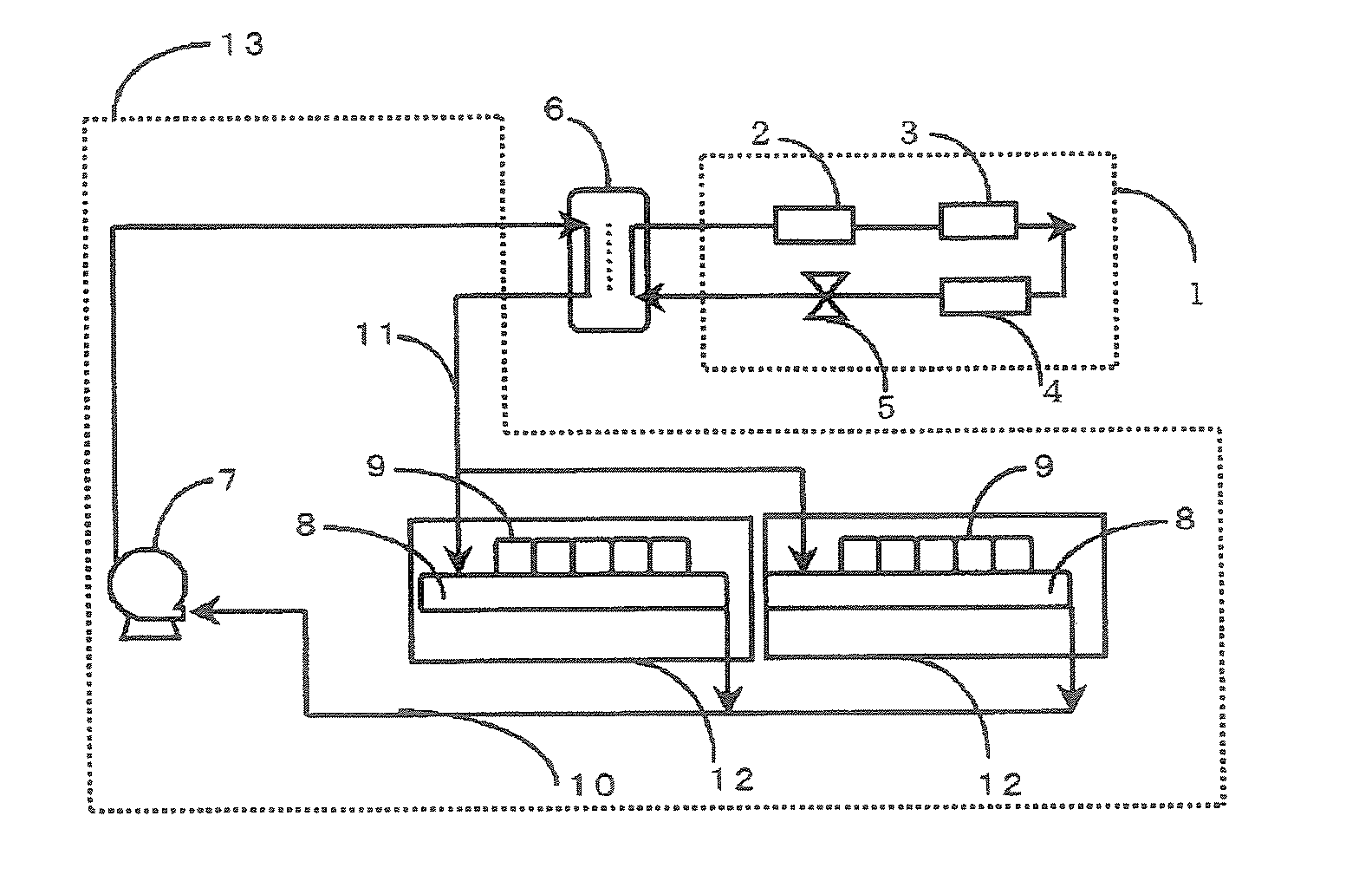 Secondary circulation cooling system