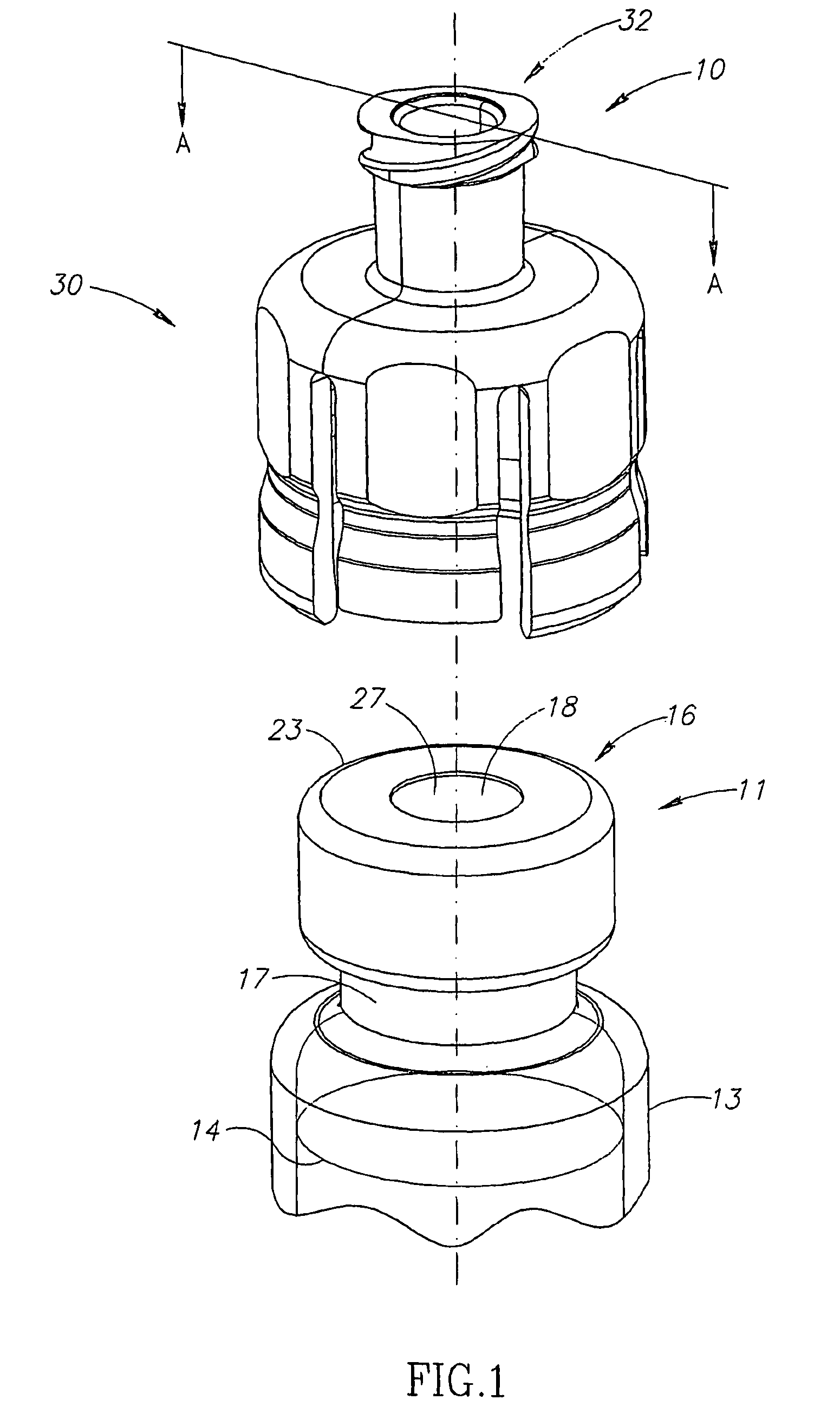 Liquid drug transfer devices for failsafe correct snap fitting onto medicinal vials