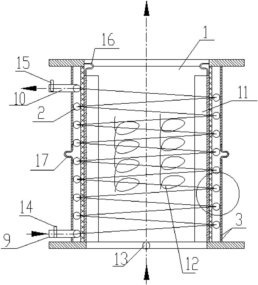 Multi-point gap type high-temperature flue sensible heat recovery power generating equipment