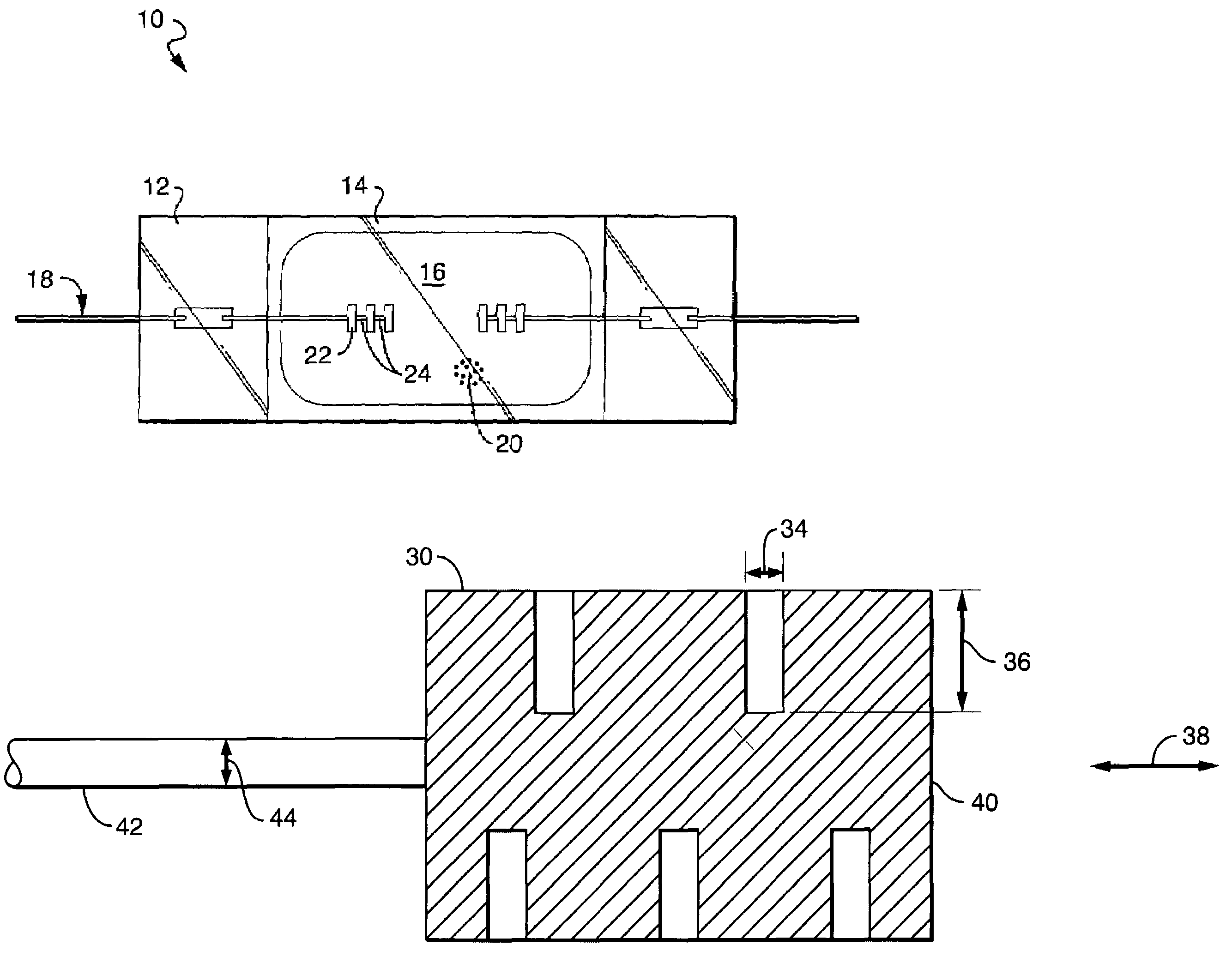 Slotted electrode for high intensity discharge lamp