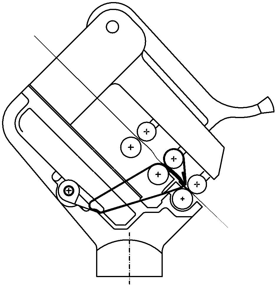 Oversized drafting device on spinning frame