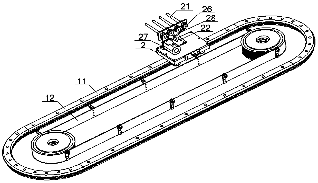 Automatic cleaning device for residual yarn on the surface of spun bobbin