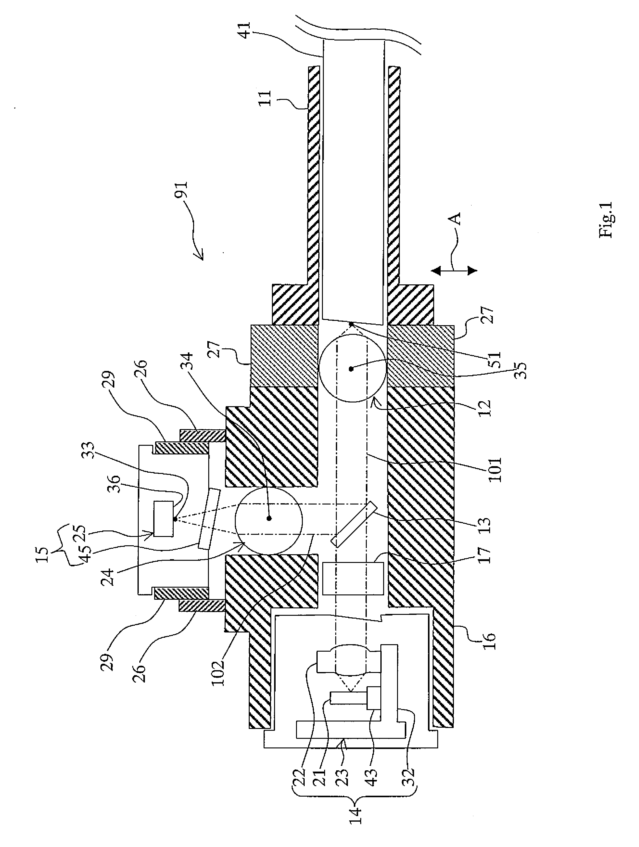 Light Emitting Module and Single-Fiber Two-Way Optical Communication Module