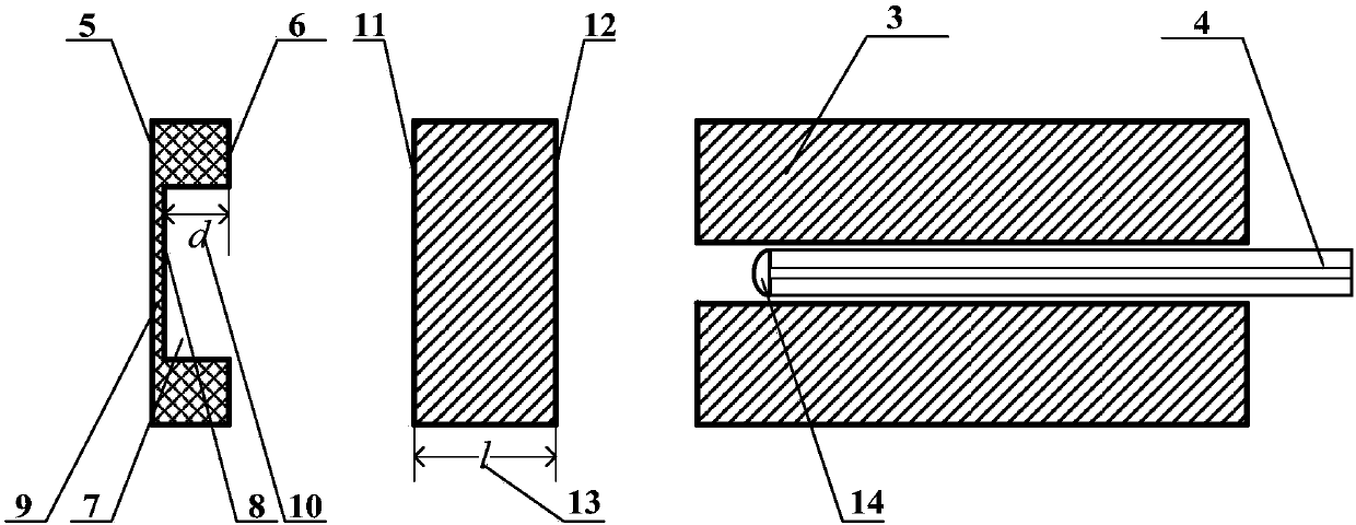 Optical fiber temperature and pressure composite sensor