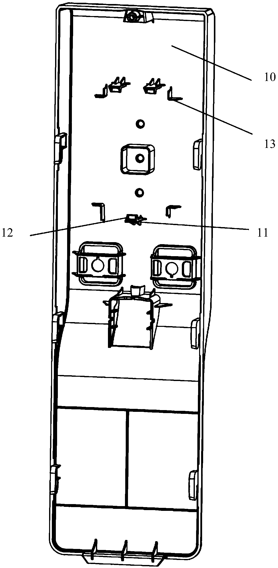 A mounting structure of an electric appliance box and an electric appliance