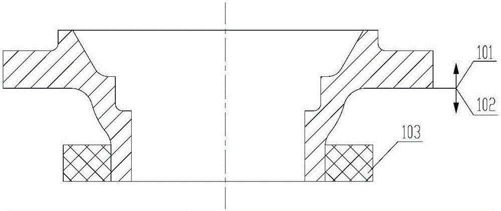 Double box opening model of auxiliary valve body of ball valve and casting process