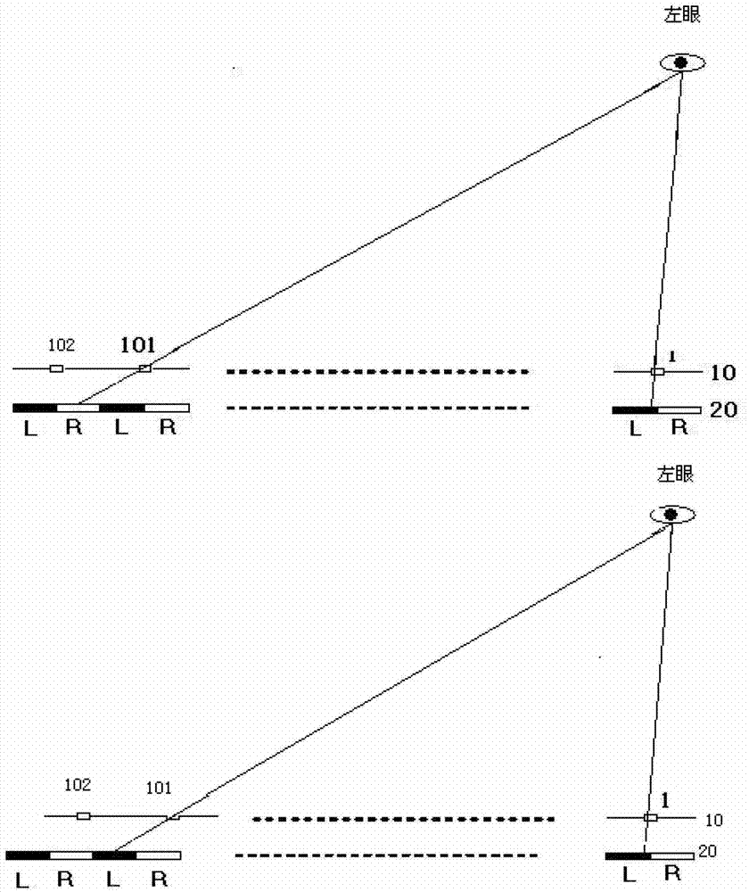 Slit grating and three-dimensional display device thereof