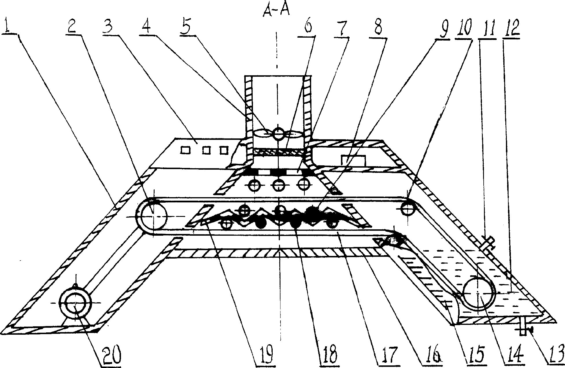 Hanging type air disinfection device for respiratory infectious disease