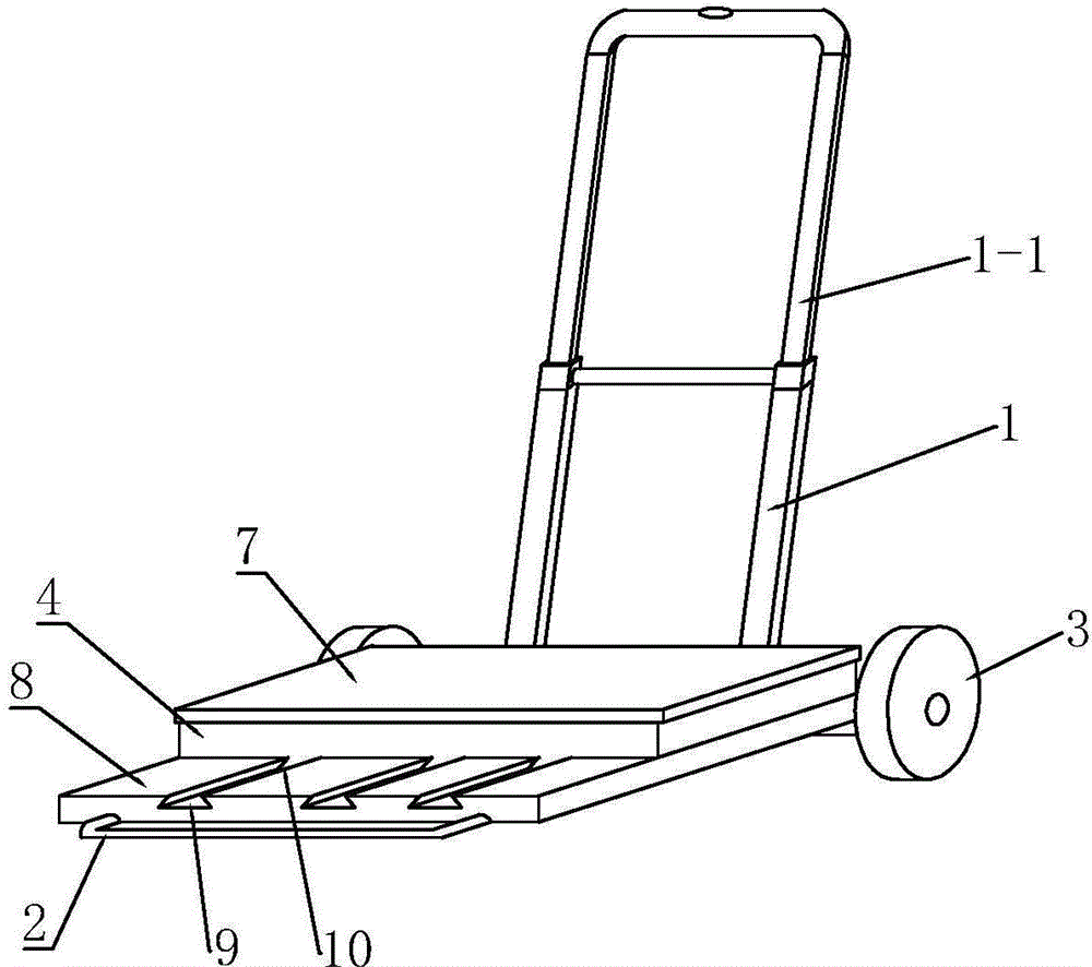 Shopping bag-hidden multipurpose trolley