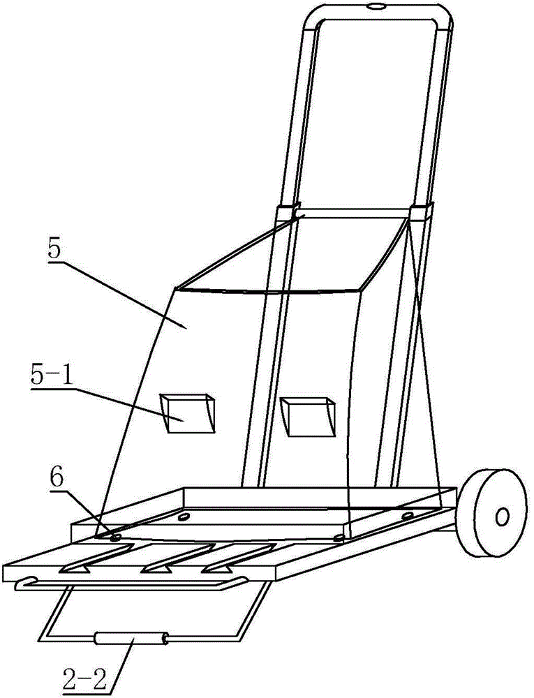 Shopping bag-hidden multipurpose trolley