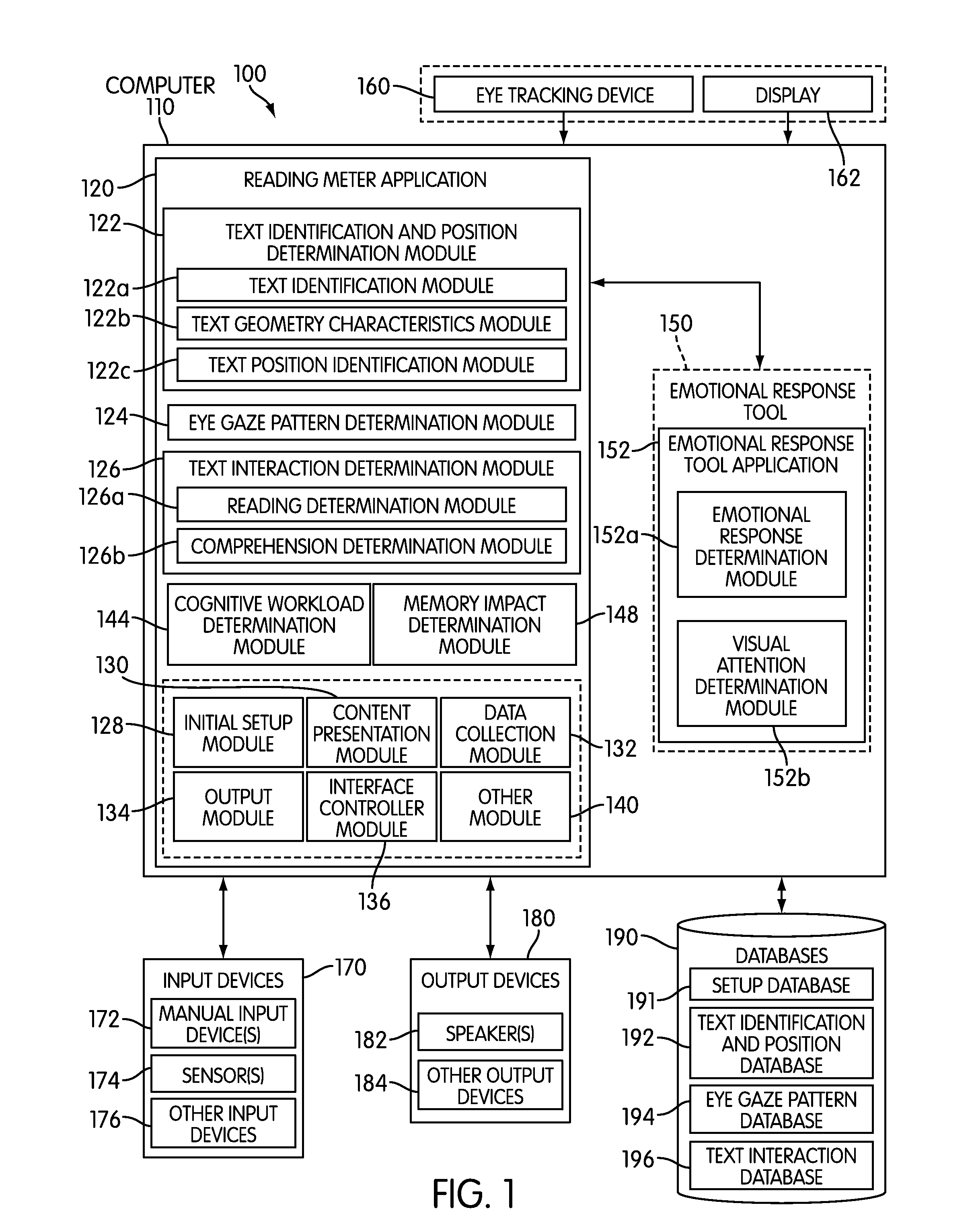 System and method for identifying the existence and position of text in visual media content and for determining a subject's interactions with the text