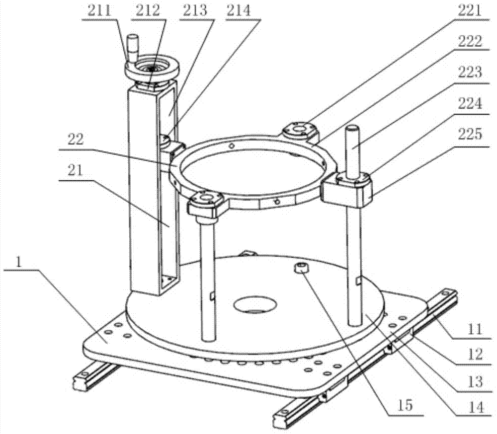 A disc-type workpiece detection station adjustment tool for coordinate measuring machines