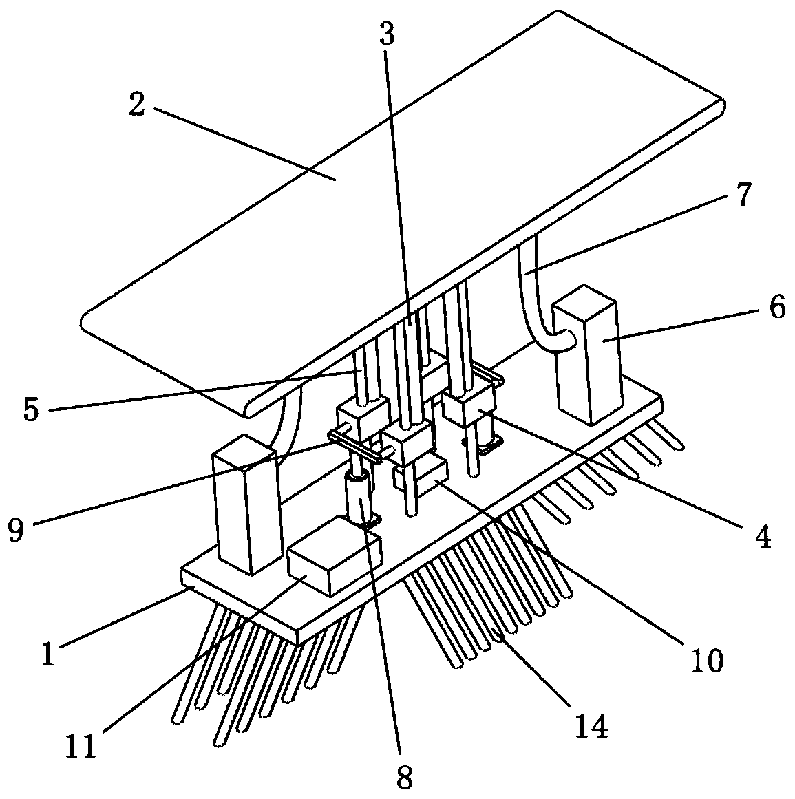 A height-adjustable airbag type underwater automatic monitoring system