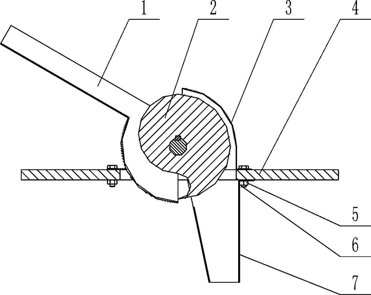 Precut type cassava seed stem seeding device