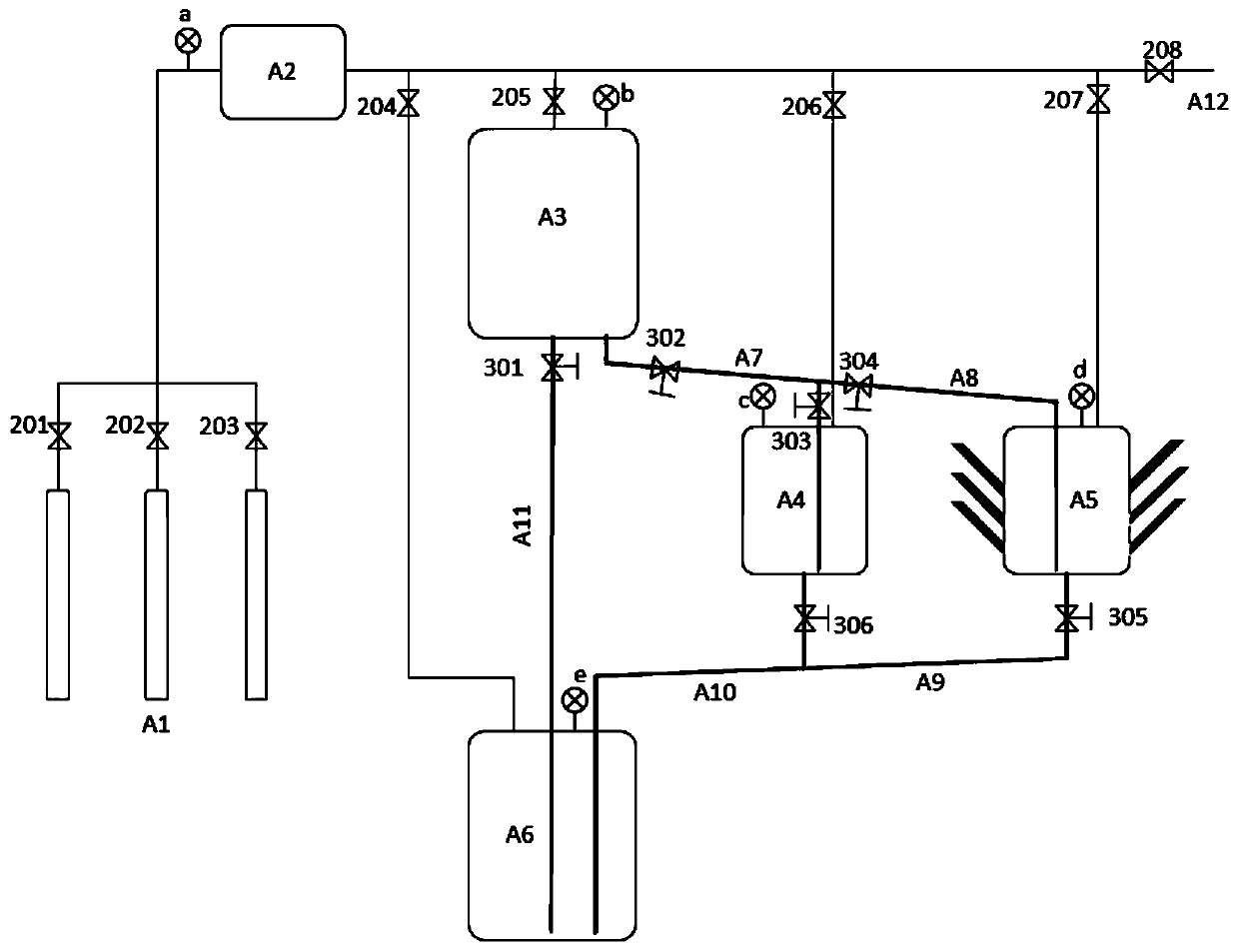 Fluoride salt experiment system and method based on molten salt reactor passive waste heat removal system